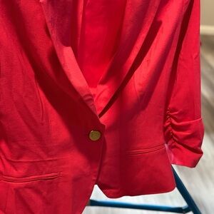 Elegant Pink Flower Women's Blazer